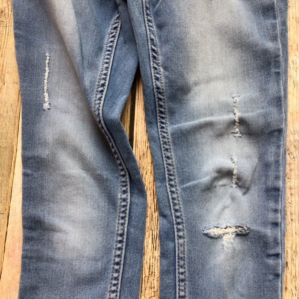 Justice Distressed Mid Rise Jeggings